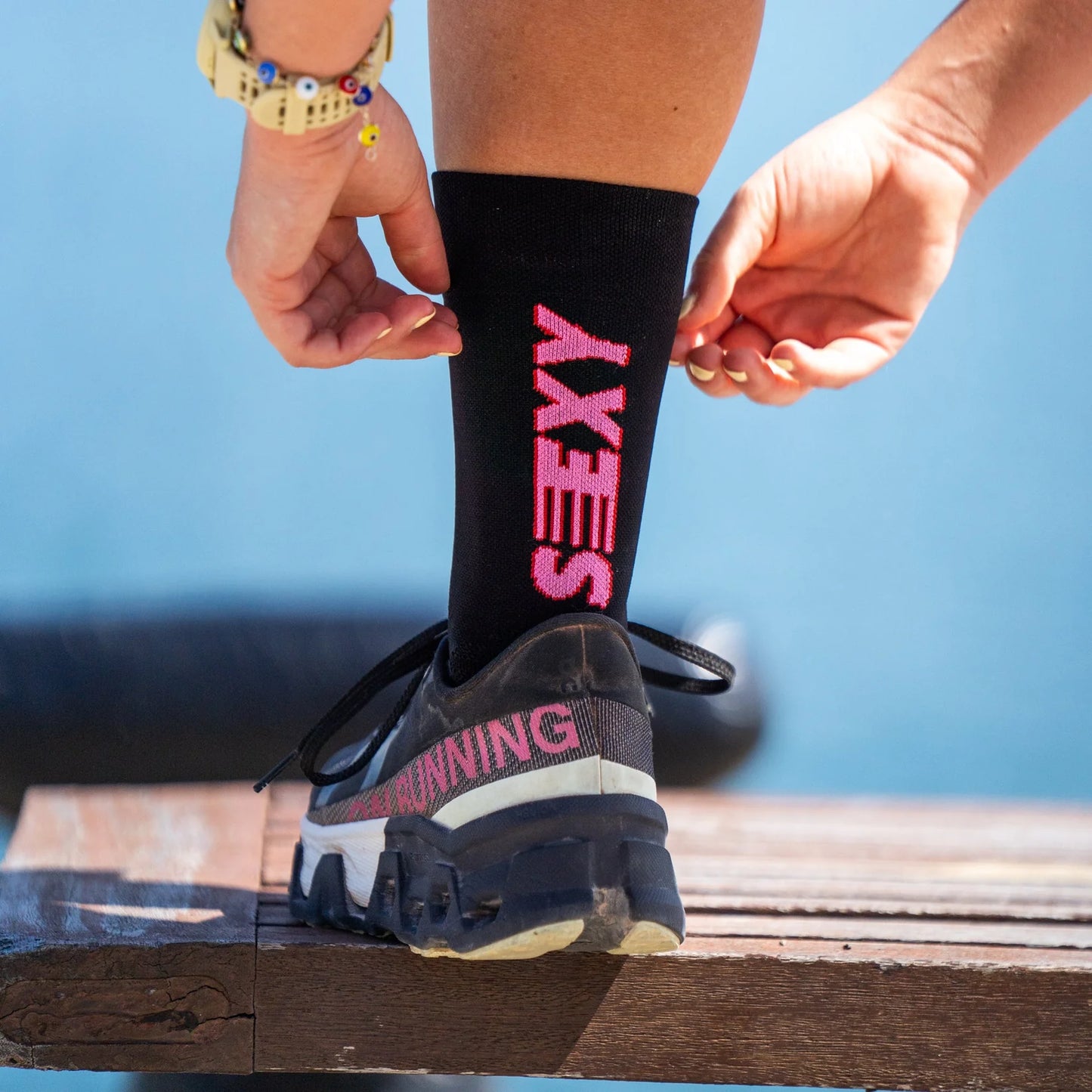 SEXY PACE BLACK - RUNNING SOCKS