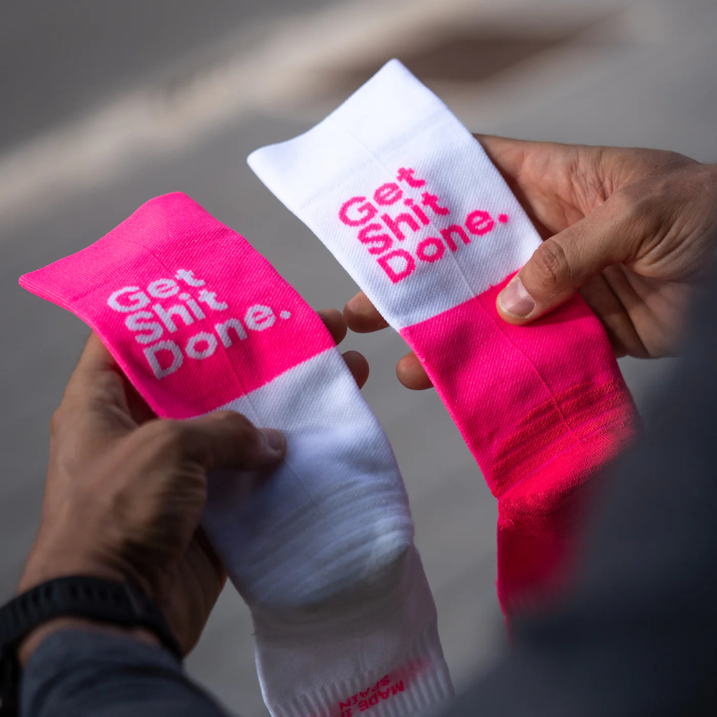 GET SHIT DONE PINK - RUNNING SOCKS