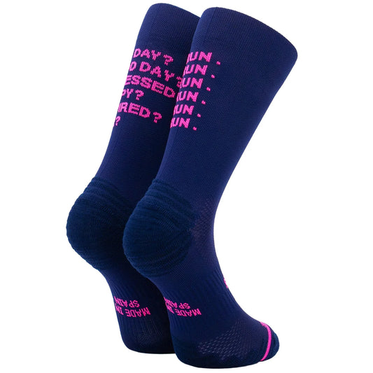JUST RUN BLUE - RUNNING SOCKS